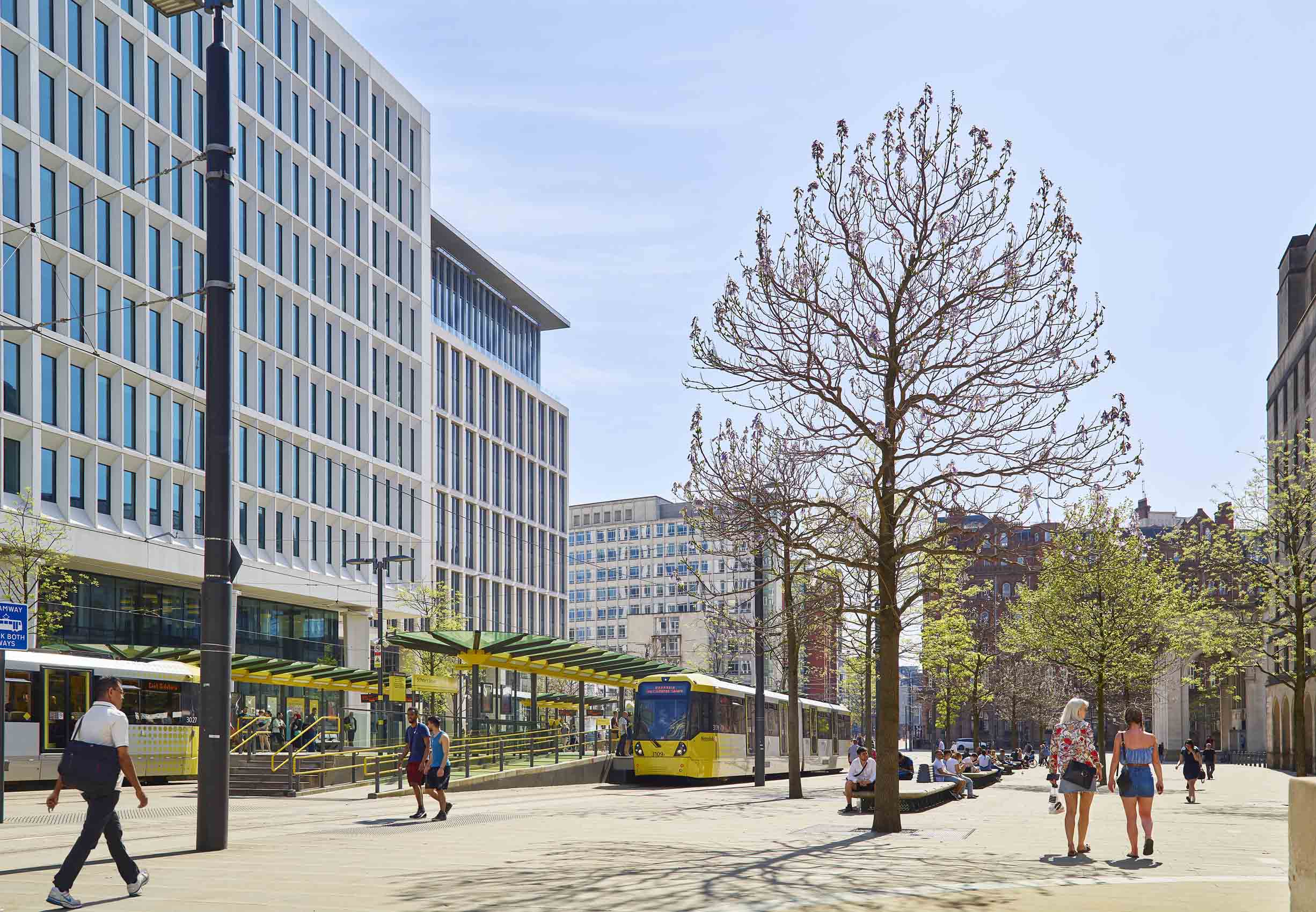redevelopment of St Peters Square Manchester by Gillespies Architects
